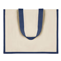 Blue - Front - MidOcean Campo De Fiori Jute Shopper Bag