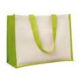 Lime - Back - MidOcean Campo De Fiori Jute Shopper Bag