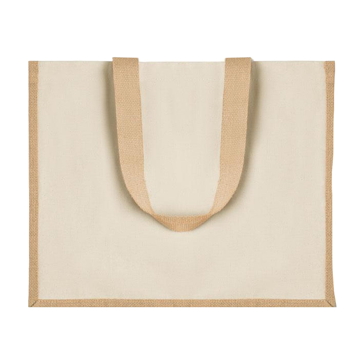 Beige - Front - MidOcean Campo De Fiori Jute Shopper Bag