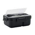Black - Back - MidOcean Makan Polypropylene Lunch Box