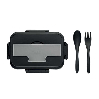 Black - Side - MidOcean Makan Polypropylene Lunch Box