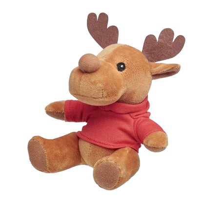 Red - Side - MidOcean Rudolph Reindeer Plush Toy