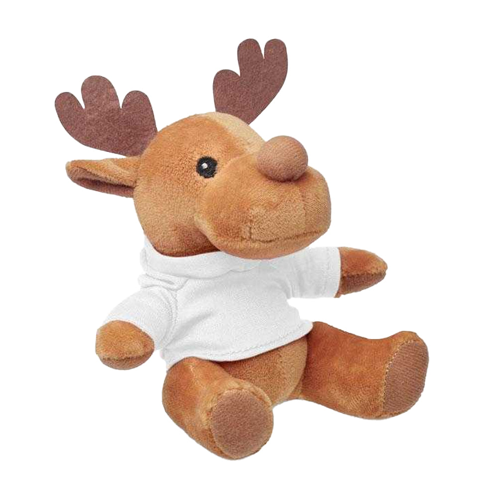 White - Side - MidOcean Rudolph Reindeer Plush Toy