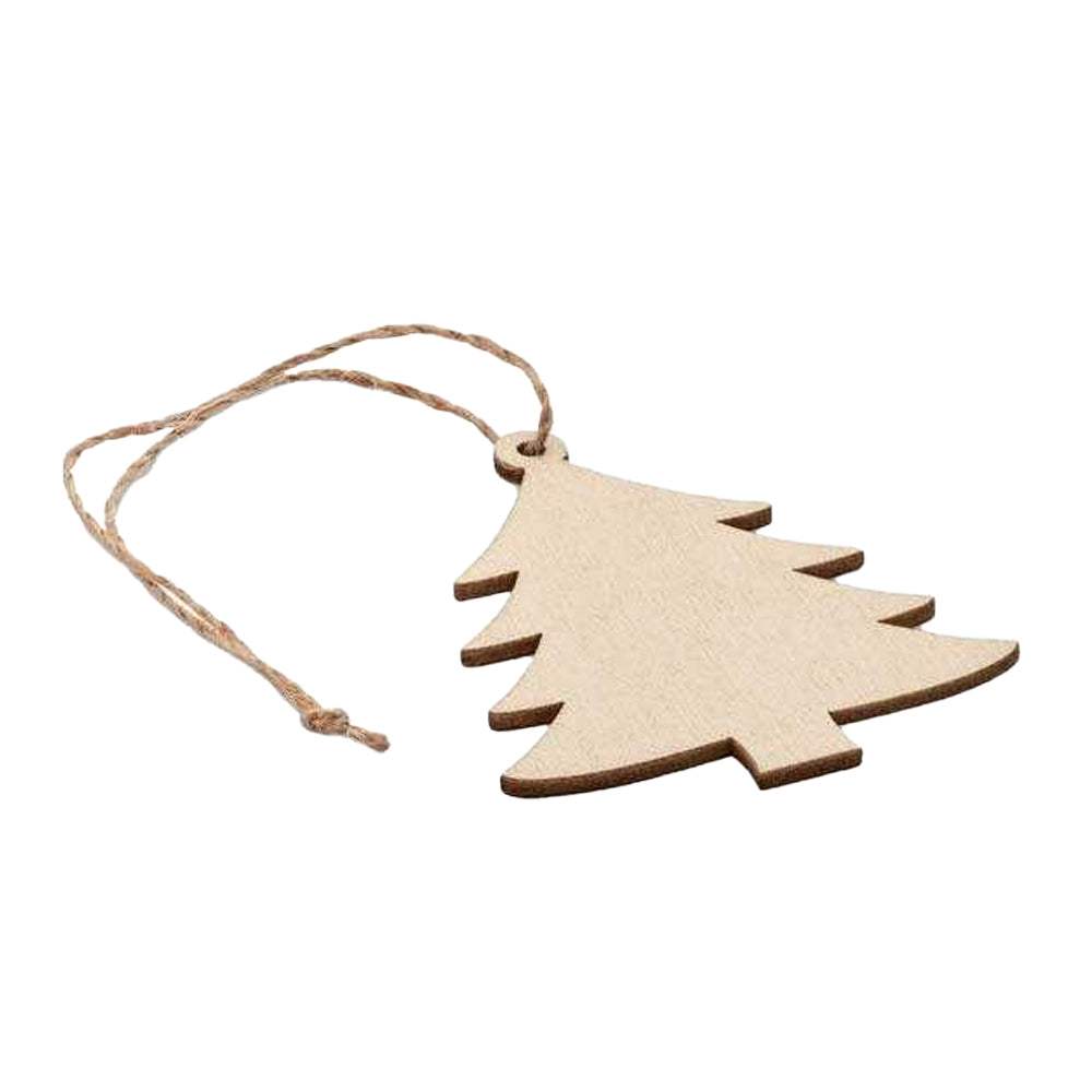 Wood - Back - MidOcean Arby Wooden Tree Hanging Decoration