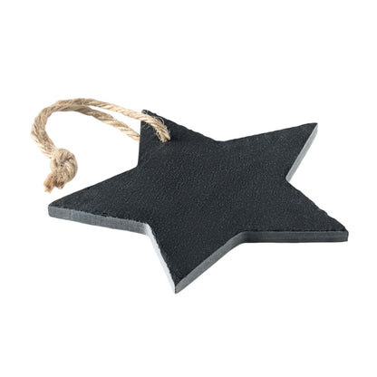 Black - Back - MidOcean Slatestar Slate Star Christmas Hanging Decoration
