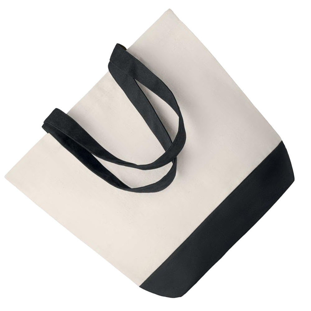 Black - Back - MidOcean Kleuren Canvas Bag