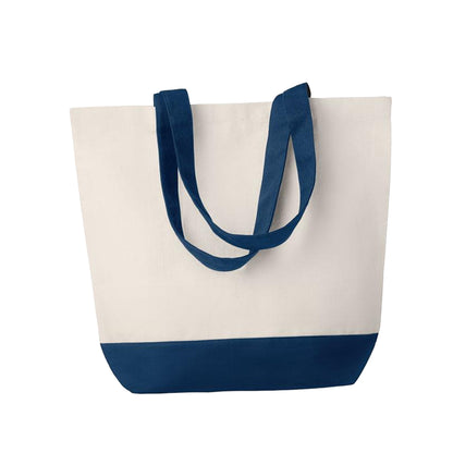 Blue - Front - MidOcean Kleuren Canvas Bag