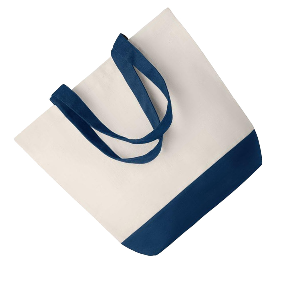 Blue - Back - MidOcean Kleuren Canvas Bag