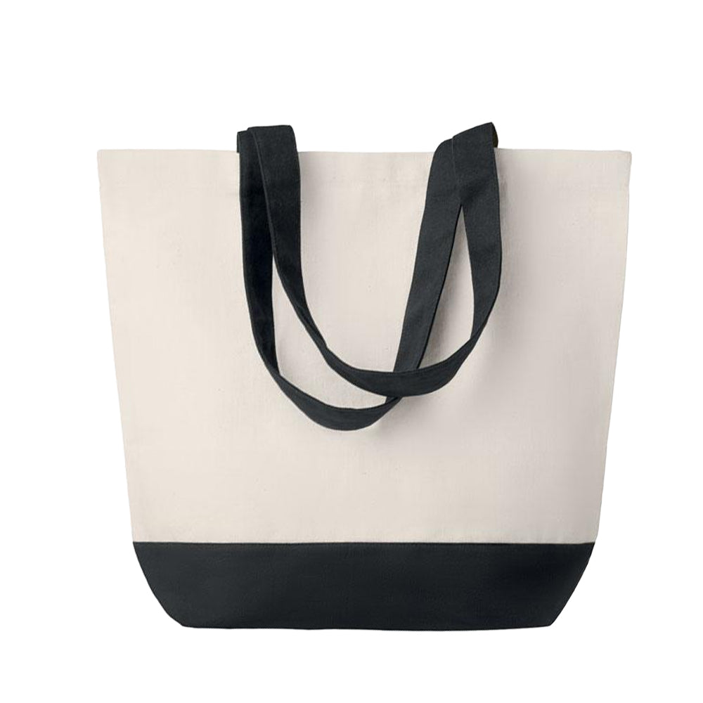 Black - Front - MidOcean Kleuren Canvas Bag