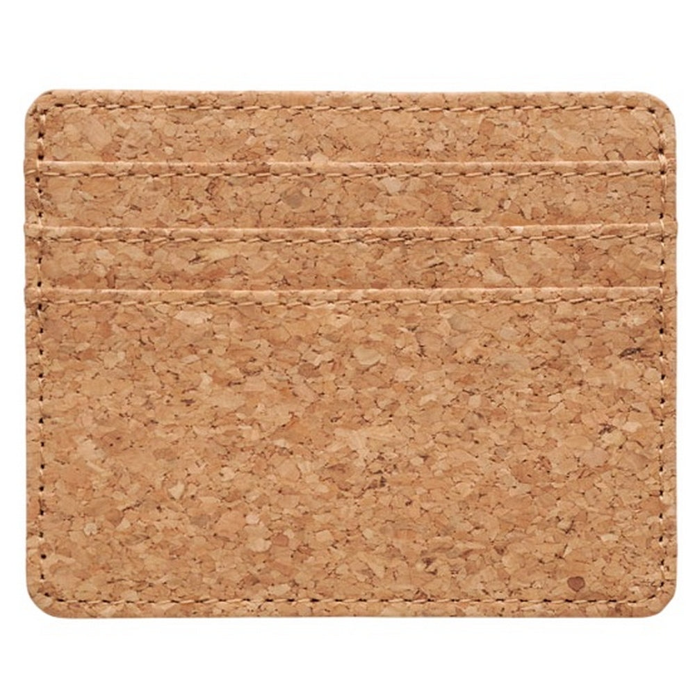 Beige - Back - MidOcean Cork RFID Card Holder