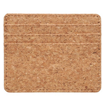 Beige - Back - MidOcean Cork RFID Card Holder