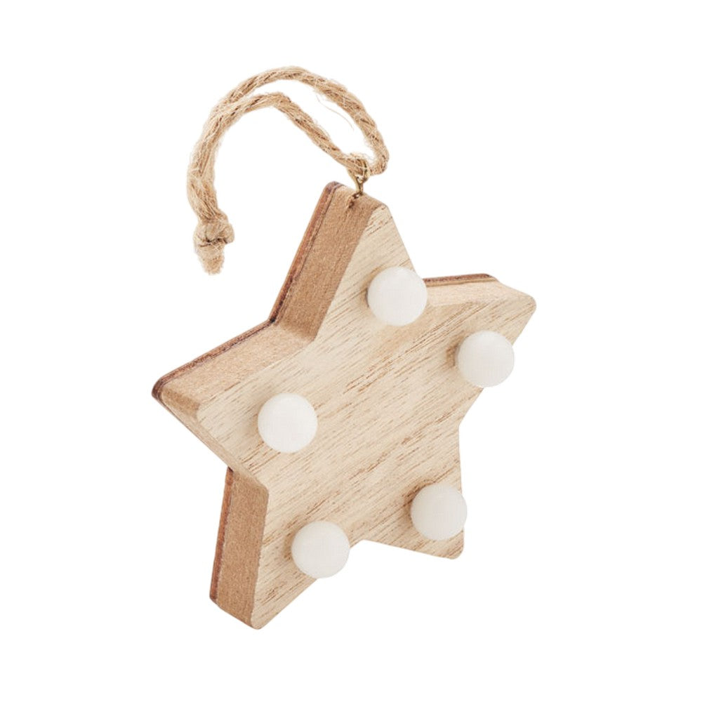 Wood - Side - MidOcean Lalie Wooden Hanging Ornament