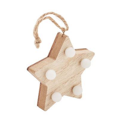 Wood - Side - MidOcean Lalie Wooden Hanging Ornament