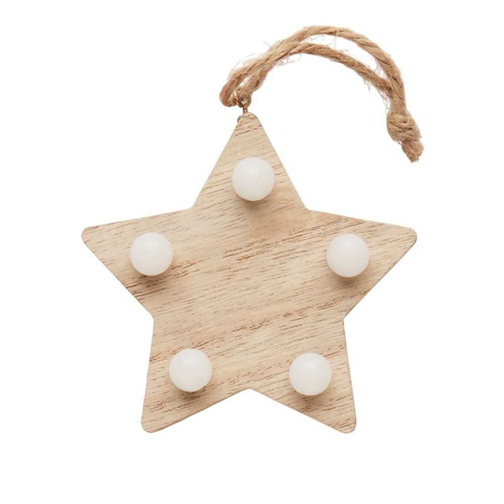 Wood - Front - MidOcean Lalie Wooden Hanging Ornament