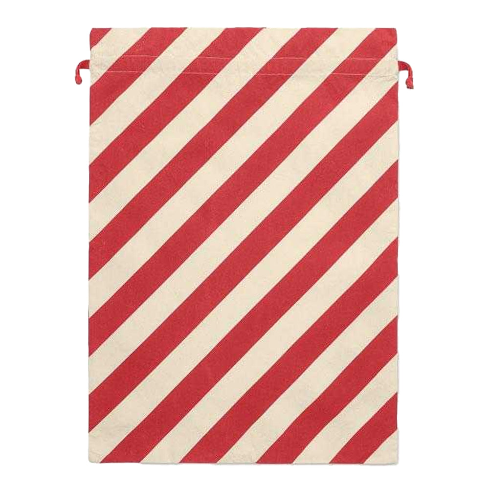 Red - Back - MidOcean Laukku Cotton Santa Sack