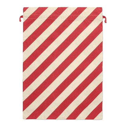 Red - Back - MidOcean Laukku Cotton Santa Sack