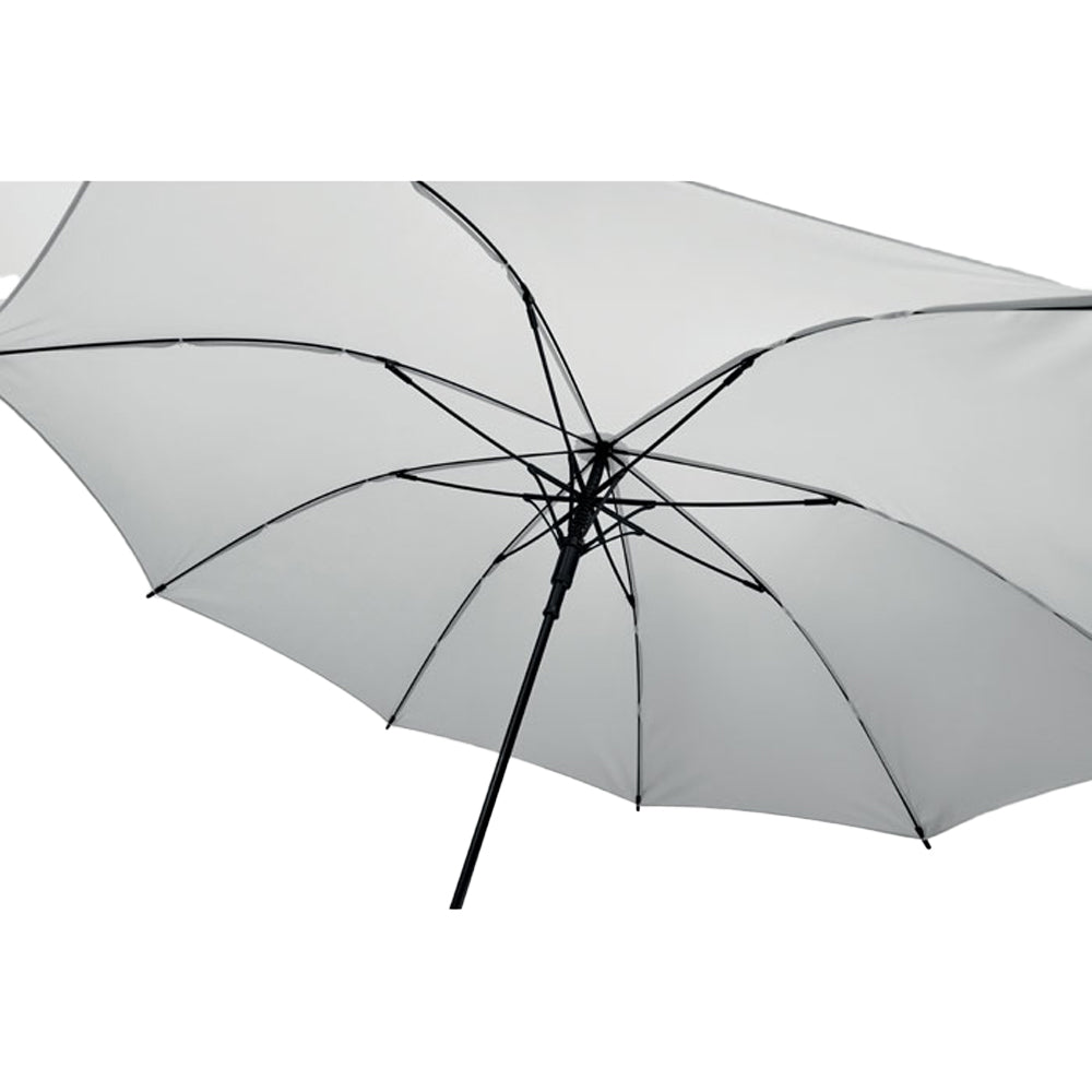 White - Back - MidOcean Brela Windproof Stick Umbrella