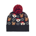 Black - Back - MidOcean Shimas Christmas Knitted Beanie