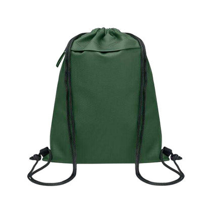 Dark Green - Front - MidOcean RPET Polyester Drawstring Bag