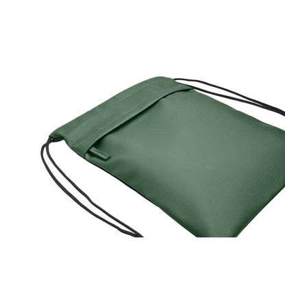 Dark Green - Side - MidOcean RPET Polyester Drawstring Bag