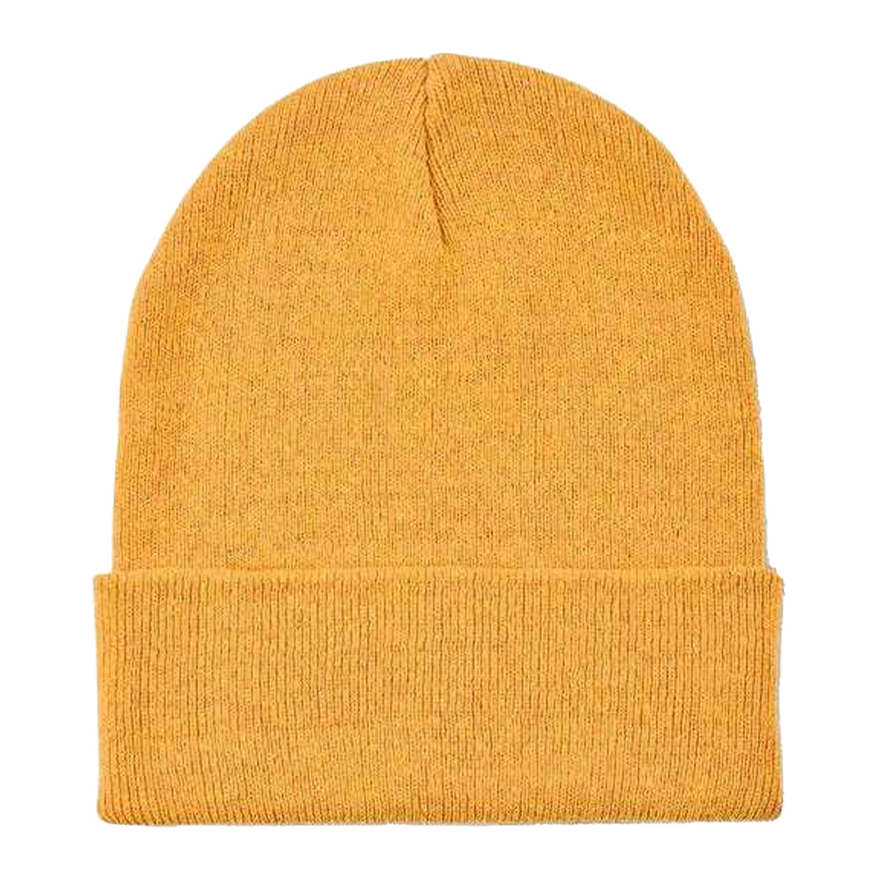 Yellow - Front - MidOcean Unisex Adult Knitted Cuffed Beanie