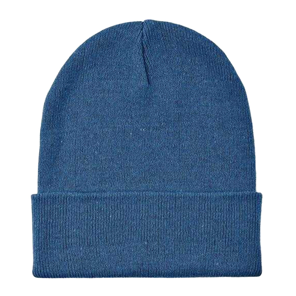 Blue - Front - MidOcean Unisex Adult Knitted Cuffed Beanie