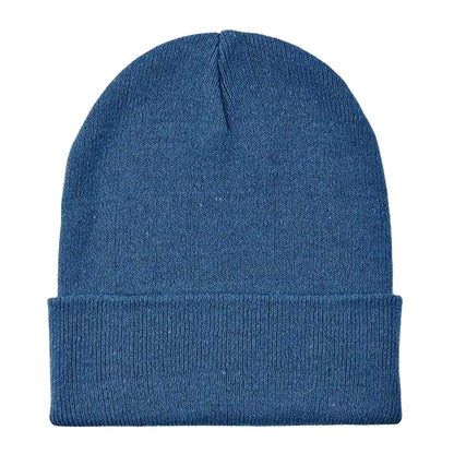 Blue - Front - MidOcean Unisex Adult Knitted Cuffed Beanie