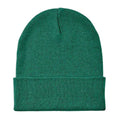 Dark Green - Front - MidOcean Unisex Adult Knitted Cuffed Beanie