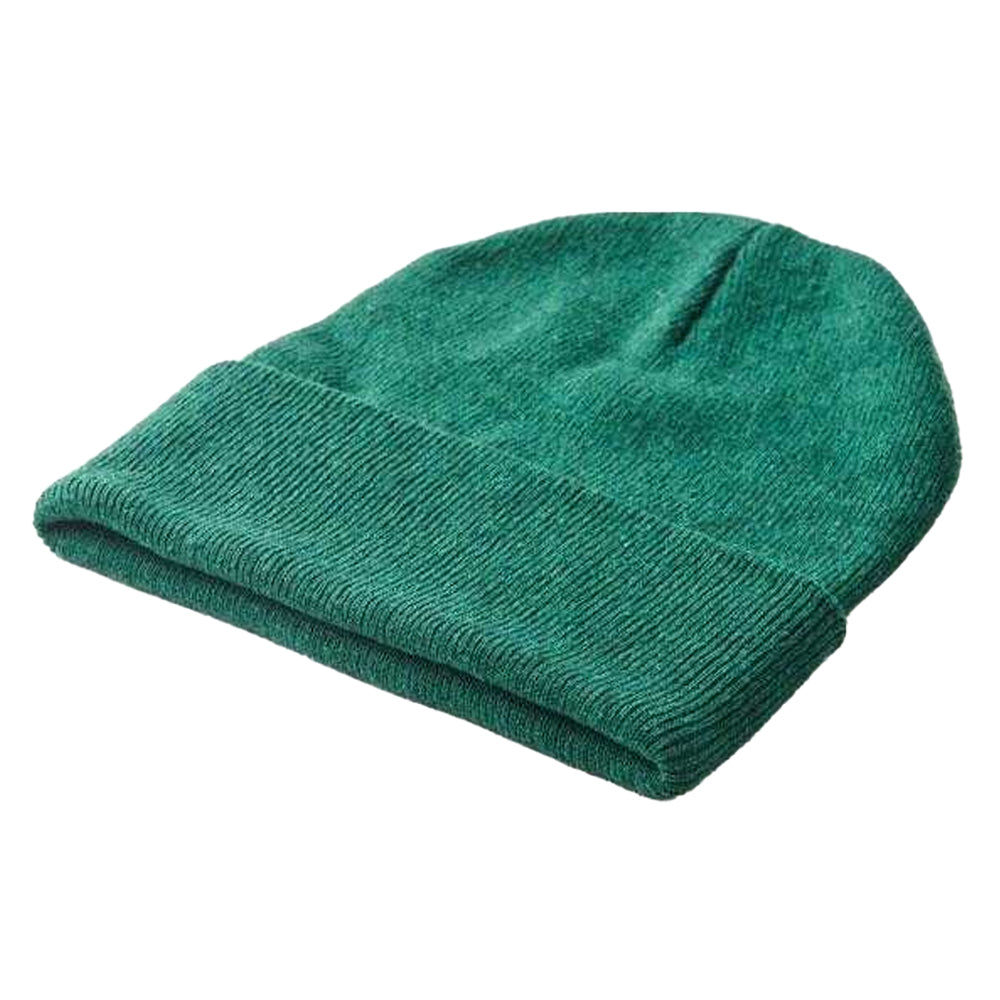 Dark Green - Back - MidOcean Unisex Adult Knitted Cuffed Beanie