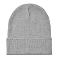 Grey - Front - MidOcean Unisex Adult Knitted Cuffed Beanie