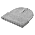 Grey - Back - MidOcean Unisex Adult Knitted Cuffed Beanie
