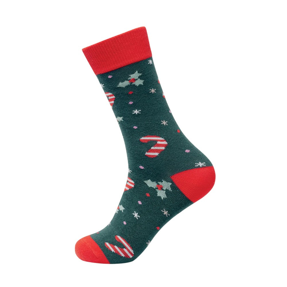 Green - Front - MidOcean Unisex Adult Christmas Socks