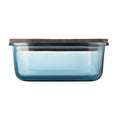 Transparent Blue - Back - MidOcean Vitrio Lunch Glass 800ml Lunch Box