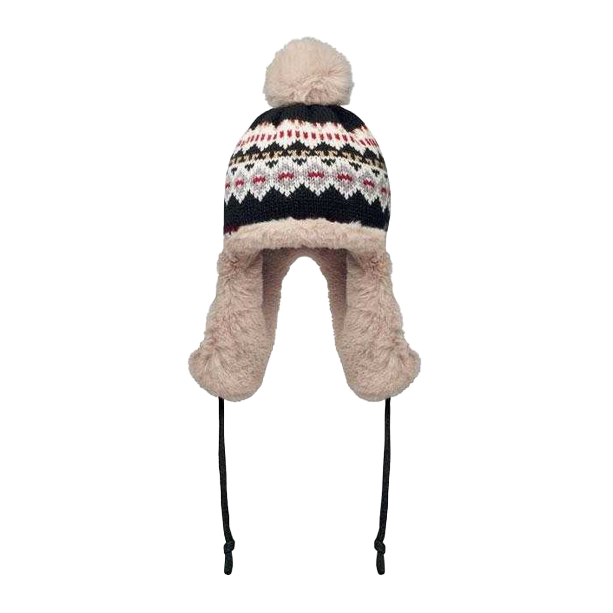 Black - Front - MidOcean Unisex Adult Yulong Knitted Ear Flaps Beanie