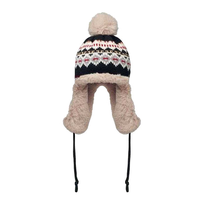 Black - Front - MidOcean Unisex Adult Yulong Knitted Ear Flaps Beanie