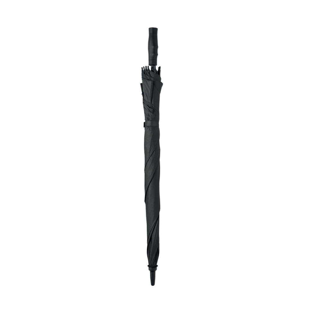 Black - Back - MidOcean COLUMBUS Windproof Stick Umbrella