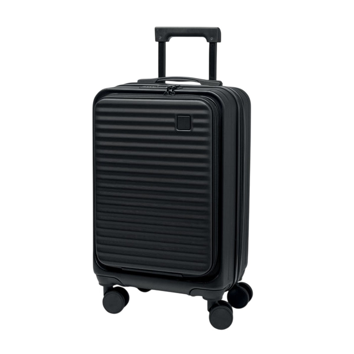 Black - Side - MidOcean City Hardshell Suitcase Trolley