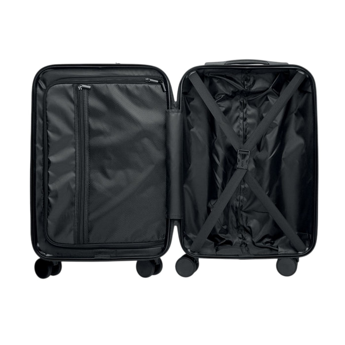 Black - Lifestyle - MidOcean City Hardshell Suitcase Trolley