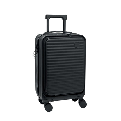 Black - Front - MidOcean City Hardshell Suitcase Trolley