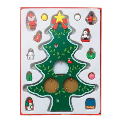 Multicoloured - Side - MidOcean Wooden Christmas Decoration