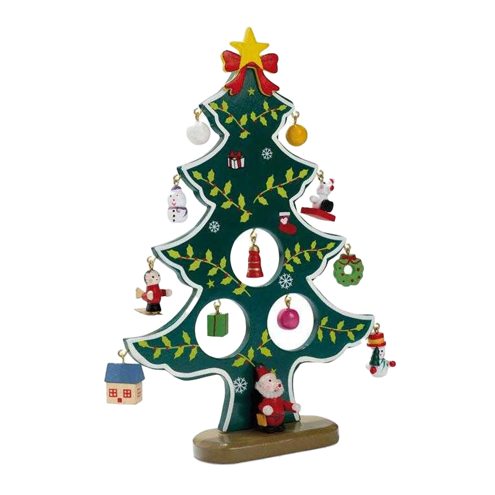 Multicoloured - Front - MidOcean Wooden Christmas Decoration