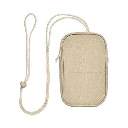Beige - Back - MidOcean Korovin RPET Travel Cross Body Pouch