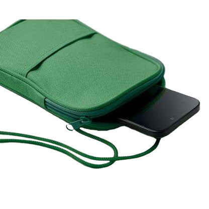 Green - Side - MidOcean Korovin RPET Travel Cross Body Pouch