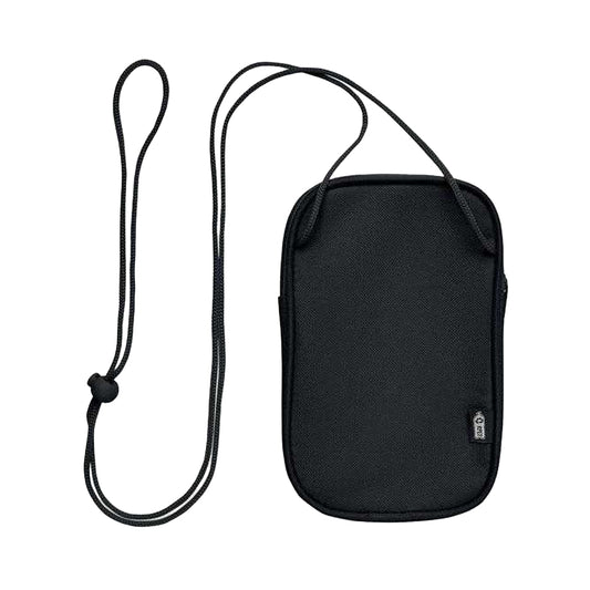 Black - Front - MidOcean Korovin RPET Travel Cross Body Pouch