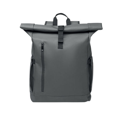 Stone Grey - Front - MidOcean Bangkok Roll Top Rucksack