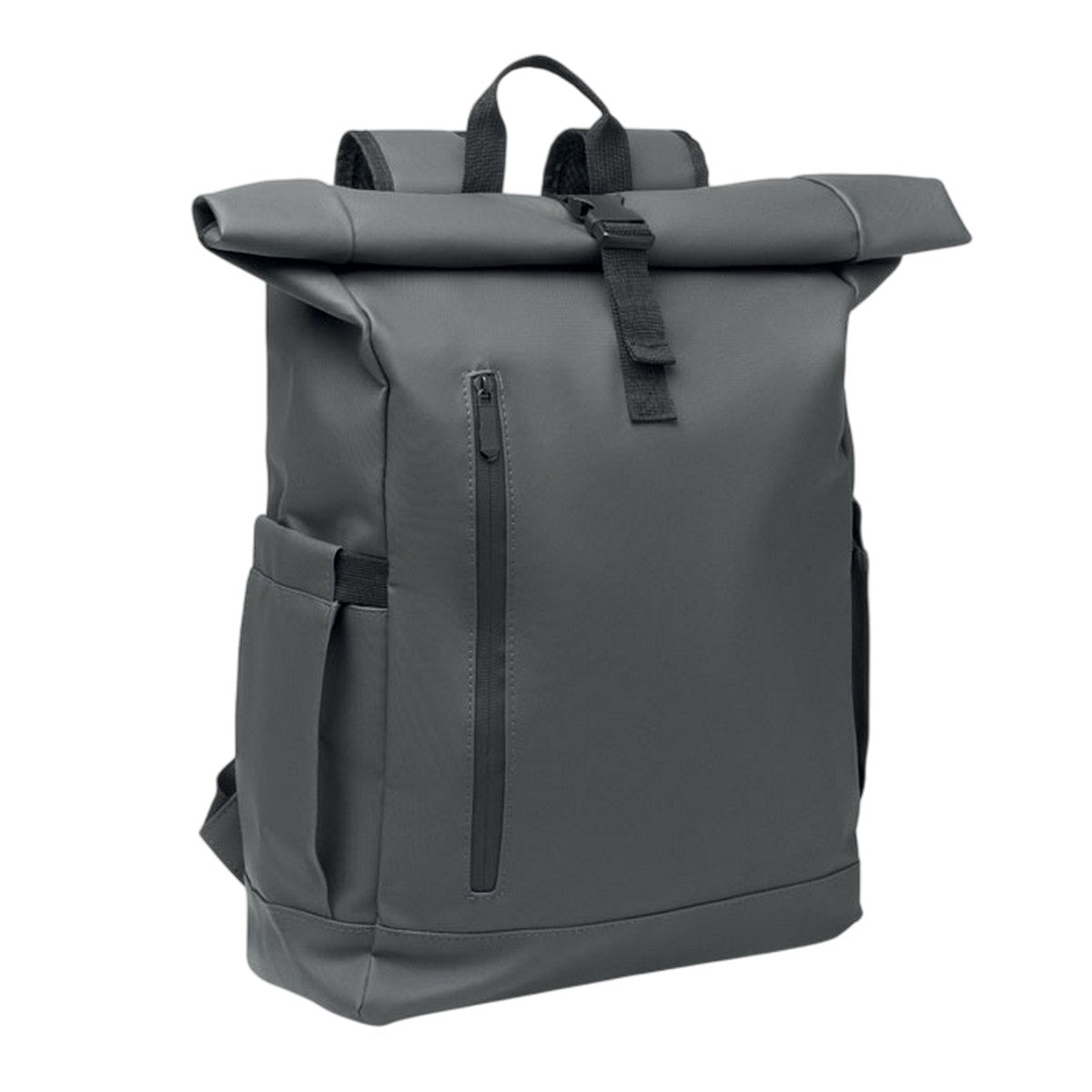 Stone Grey - Side - MidOcean Bangkok Roll Top Rucksack