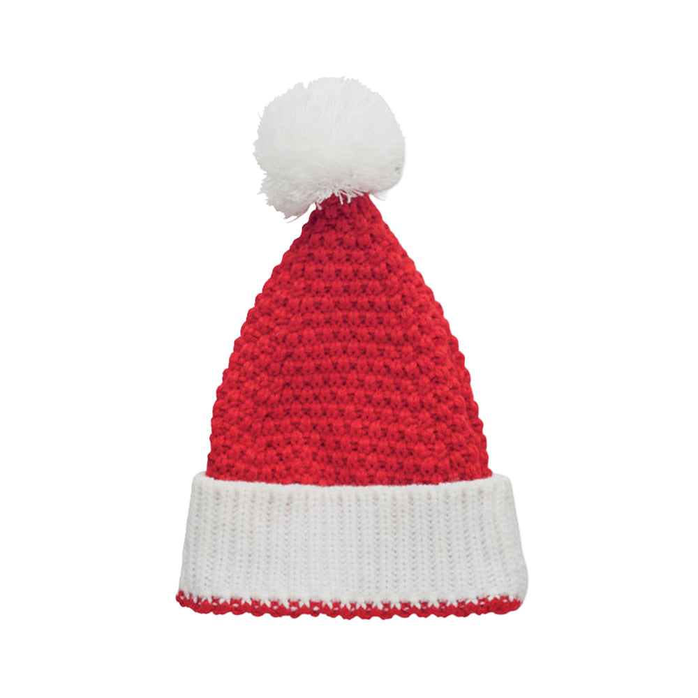 Red - Front - MidOcean Auriga Knitted Christmas Beanie