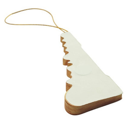 Beige - Back - MidOcean Harmotree Paper Christmas Tree Hanging Decoration