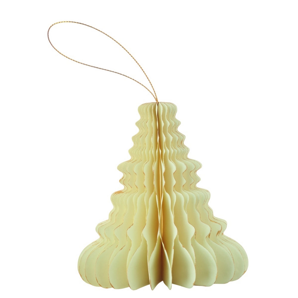 Beige - Front - MidOcean Harmotree Paper Christmas Tree Hanging Decoration
