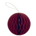Red - Front - MidOcean Harmobauble Foldable Christmas Bauble
